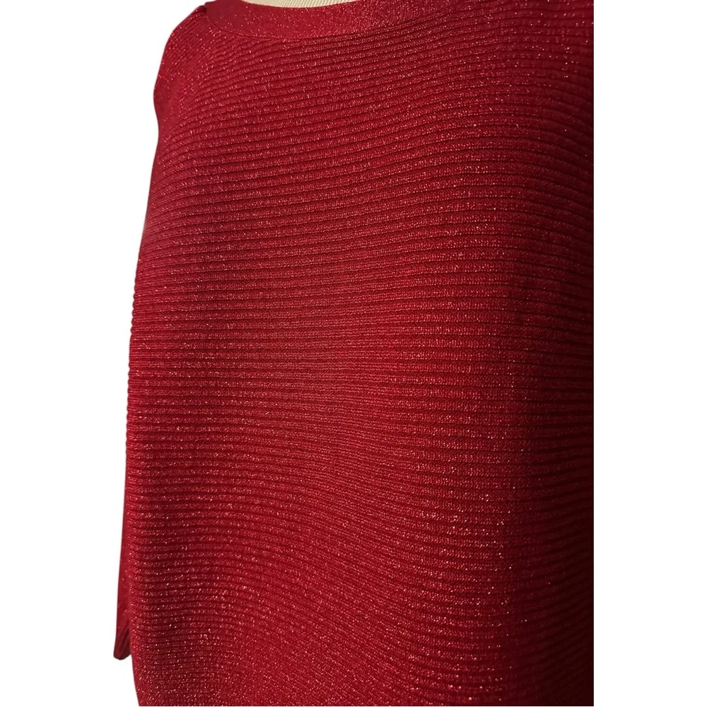 I.N Studio Sweater NWT Metallic Red Size Large